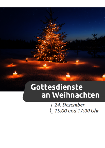 'Gottesdienste an Weihnachten'